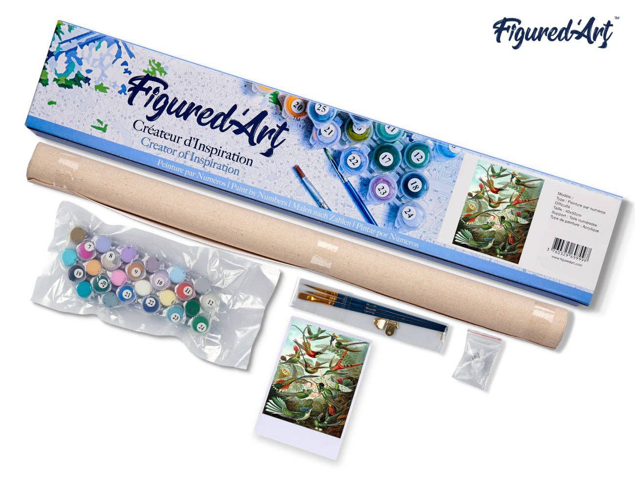 Figured'Art - Wholesale DIY Craft Kit - Paint by numbers - All the Birds4