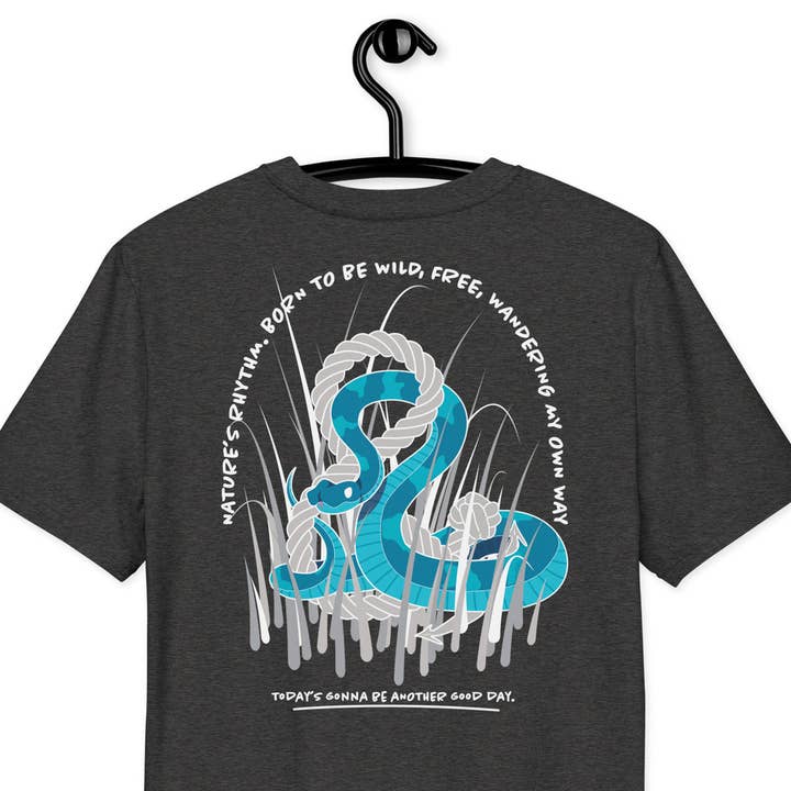 Snake Another Good Day Organic Cotton T-Shirt for wholesale by ANCHOR & CREW