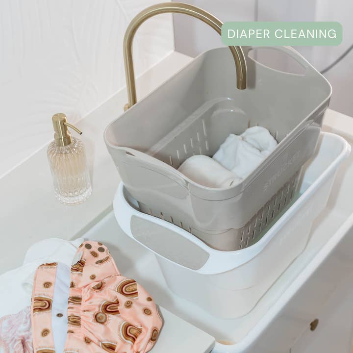 Strucket - Wholesale Laundry Basket - Strucket 19L – 6 Pack Assorted (2 Aqua + 2 Sand + 2 Gray)14