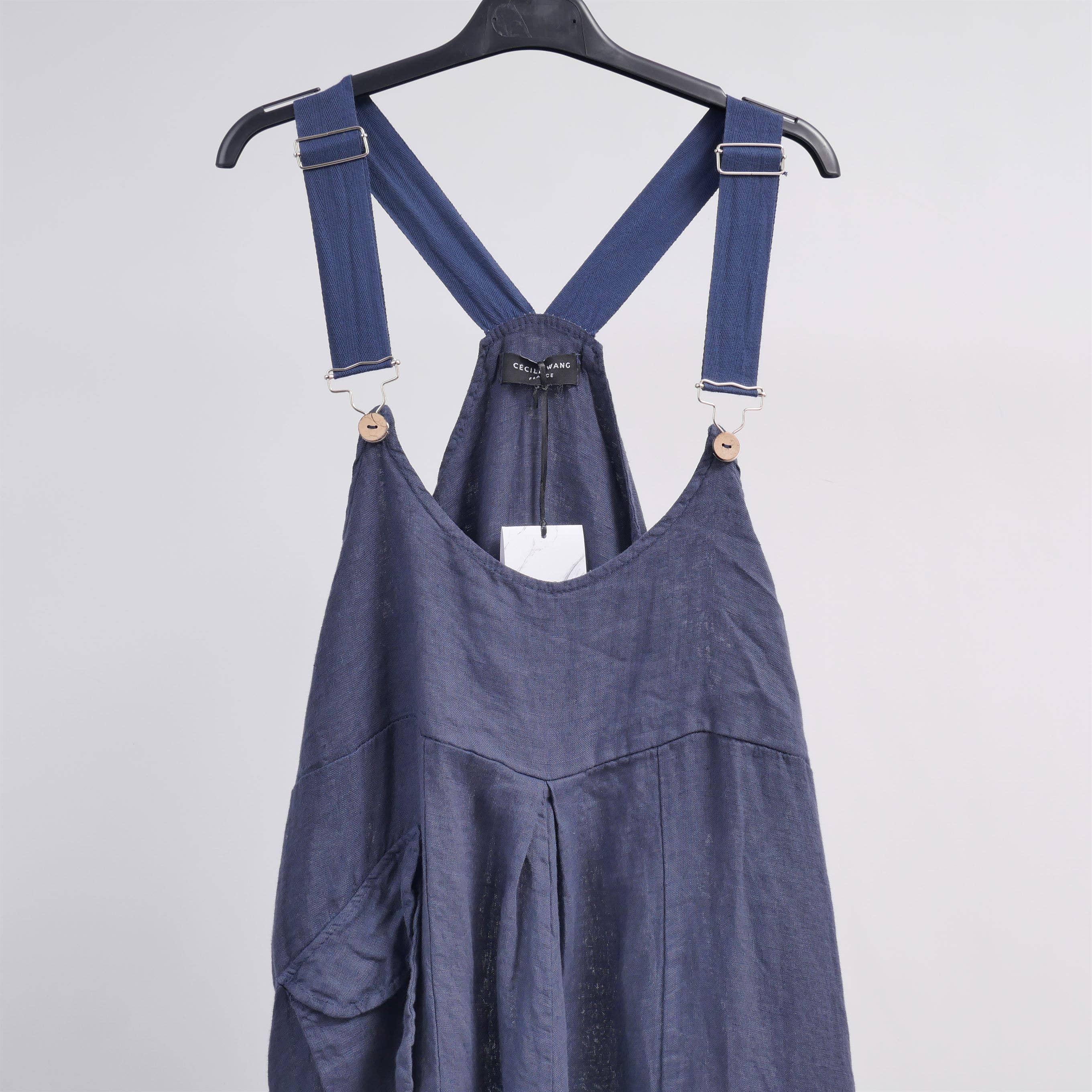 Cecile Wang - Wholesale Overalls - Women's - YX90420 linen jumpsuit7