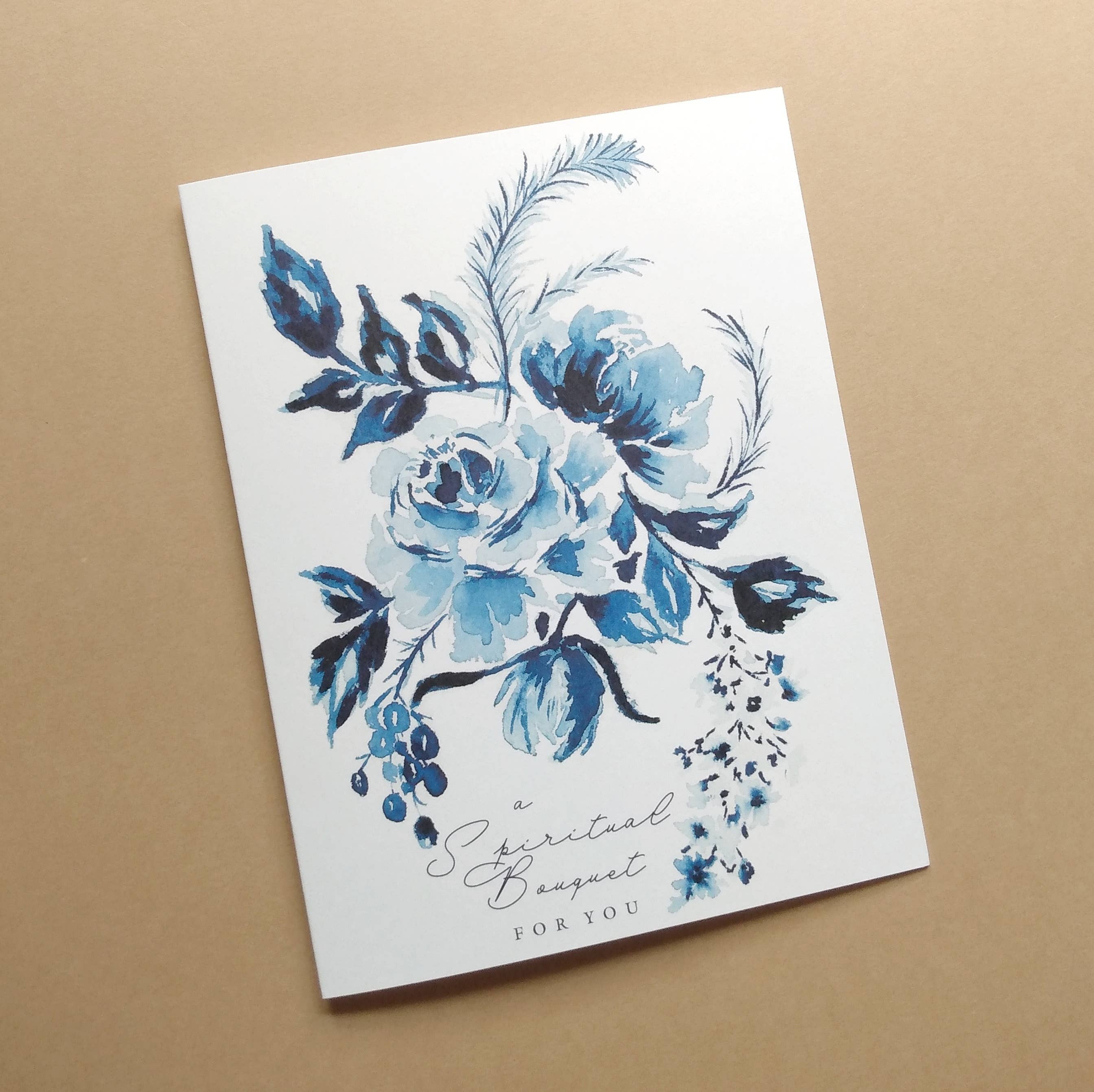 Catholic Handmade – Engroshandel Hverdagshilsen kort – (1007) Åndelig buket kort3