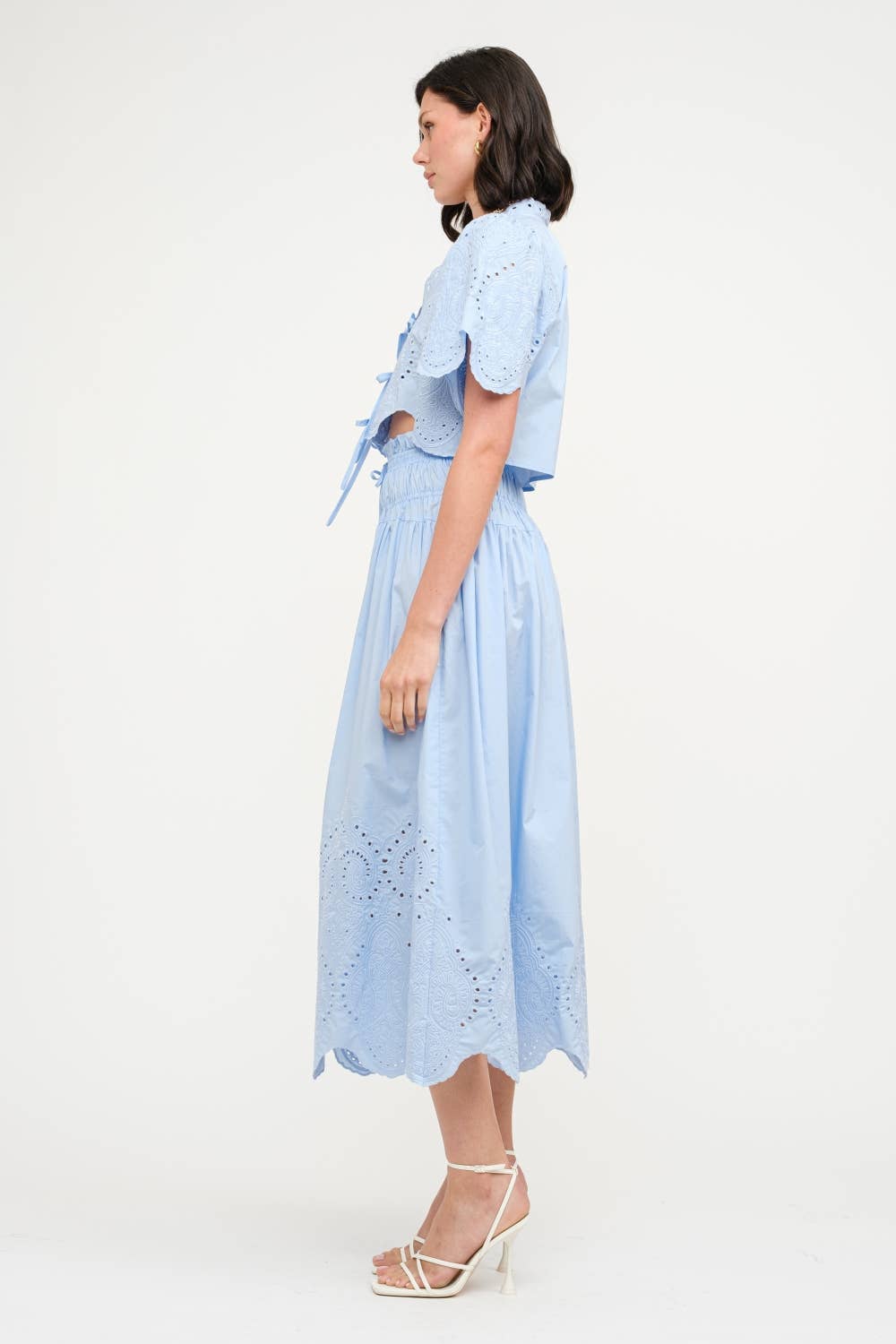 MARGOT BABY BLUE BLOUSE for wholesale on Faire1