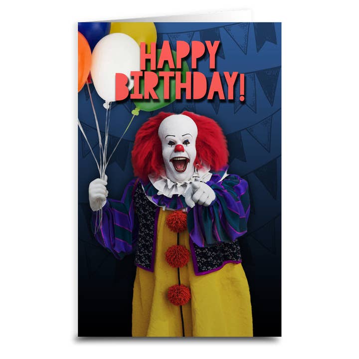 Shady Front - Wholesale Birthday Card - Pennywise Inspired Happy Birthday Card