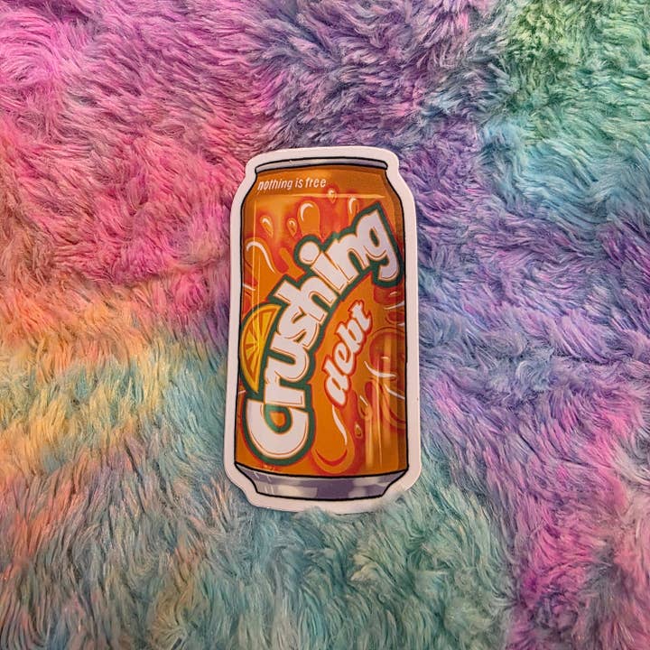 Crushing Debt Sticker for wholesale by Destructogirl