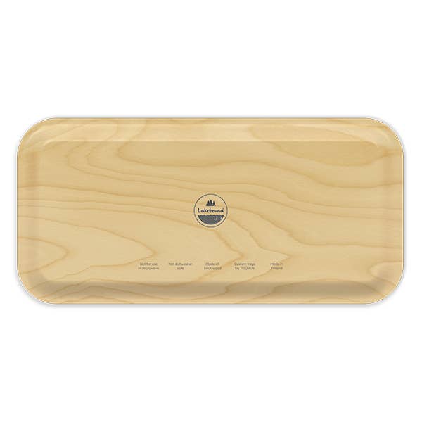 Trays4Us - Wholesale Serving Tray - Lake Coeur D'Alene Idaho ID Birchwood Tray by Lakebound