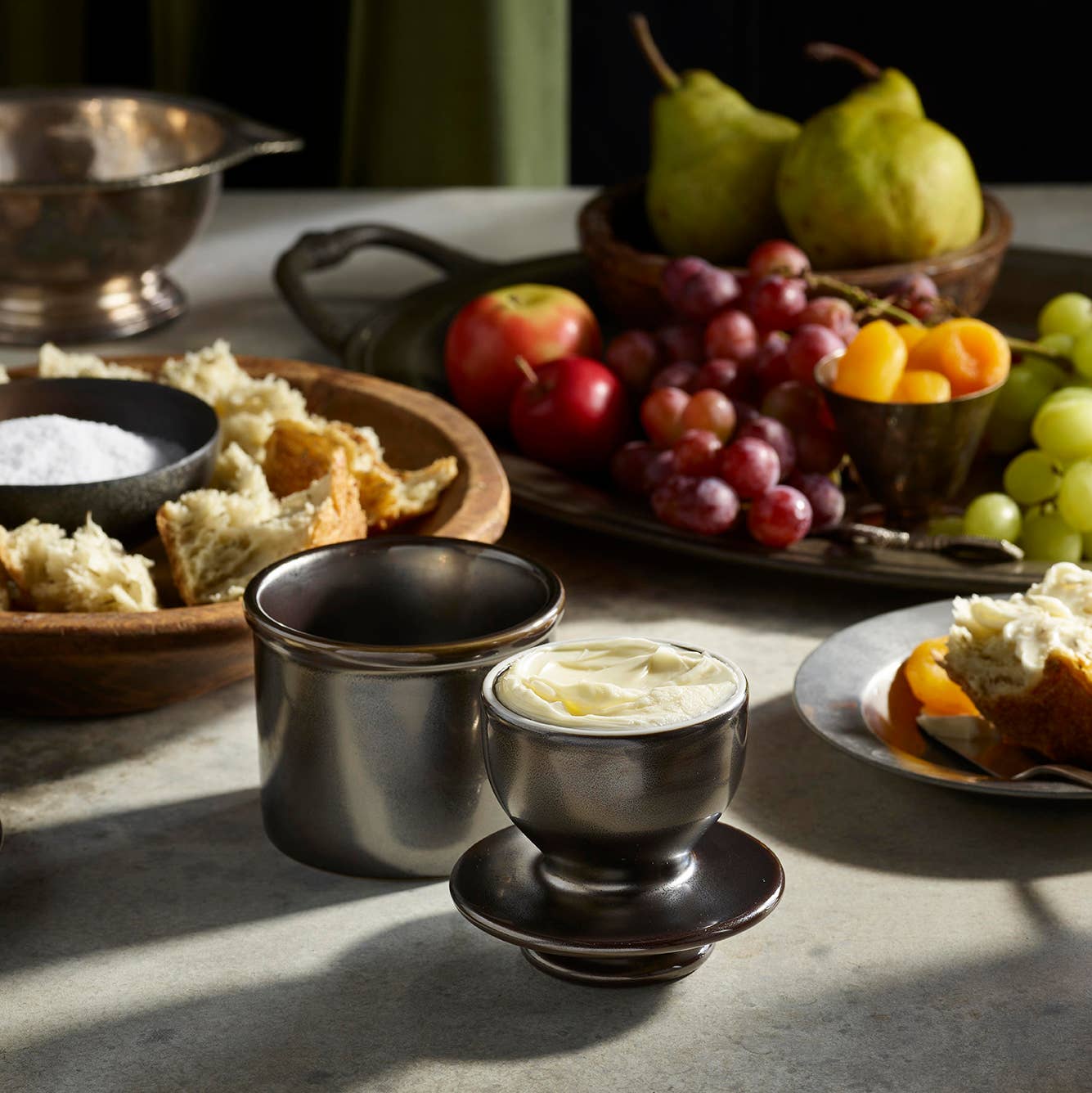 The Original Butter Bell® Crock - Wholesale Butter Dish - The Original Butter Bell® Crock - Dragon Steel Metallic3