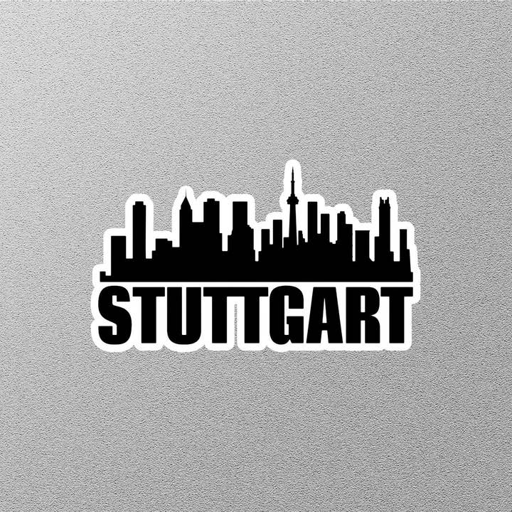 Stuttgart Skyline klistermærke for engroshandel hos GraffMerch.com