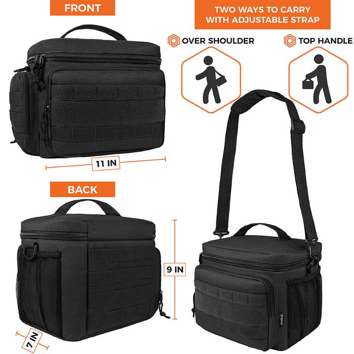 OPUX - Wholesale Lunch Bag/Box - Tactical Military Leakproof Lunch Box - 9 Cans / 18 Cans33