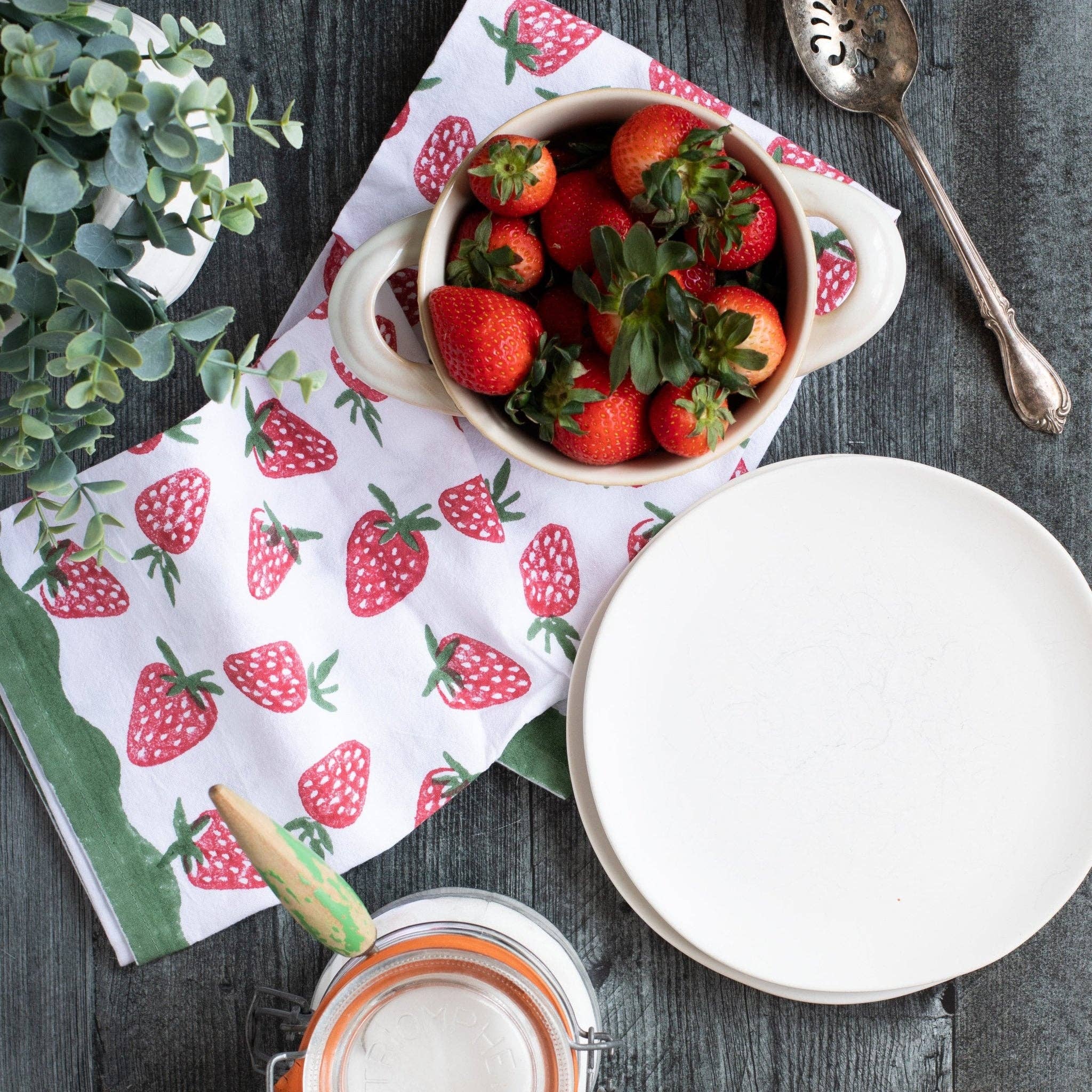Mended - Wholesale Tea Towel - Tea Towel - Strawberry2
