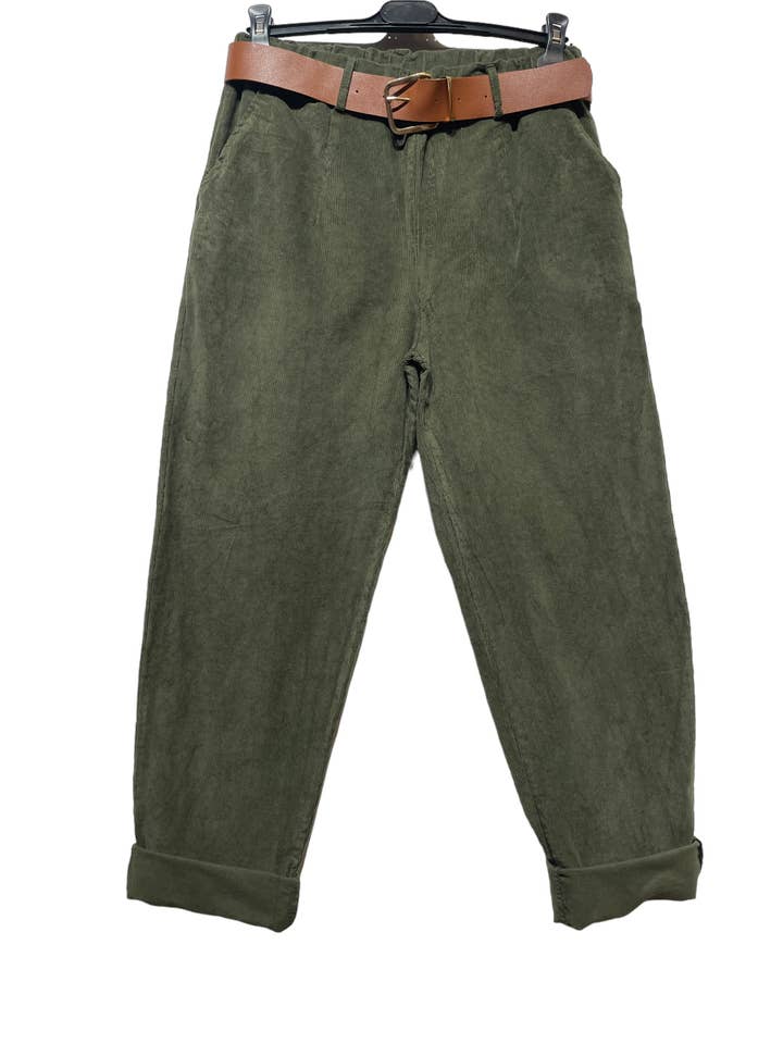 LINEN & COTTON HOUSE - Wholesale Pants - Women's - 00503 PANT IN VELVET FALL WINTER CLOTHING