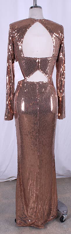 WFFS - Wholesale Dress - Women's - Radiant Stretch Sequin Maxi Formal Dress2