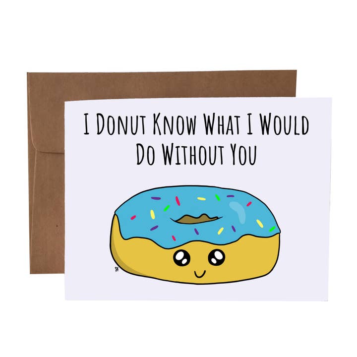 SKP ink - Wholesale Love Card - I Donut Know What I Would Do Without You | Donut Pun Card