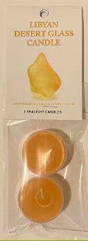 Sansaara Living - Wholesale Tea Light Candles - Libyan Dessert Glass, Tealights, pack of 2