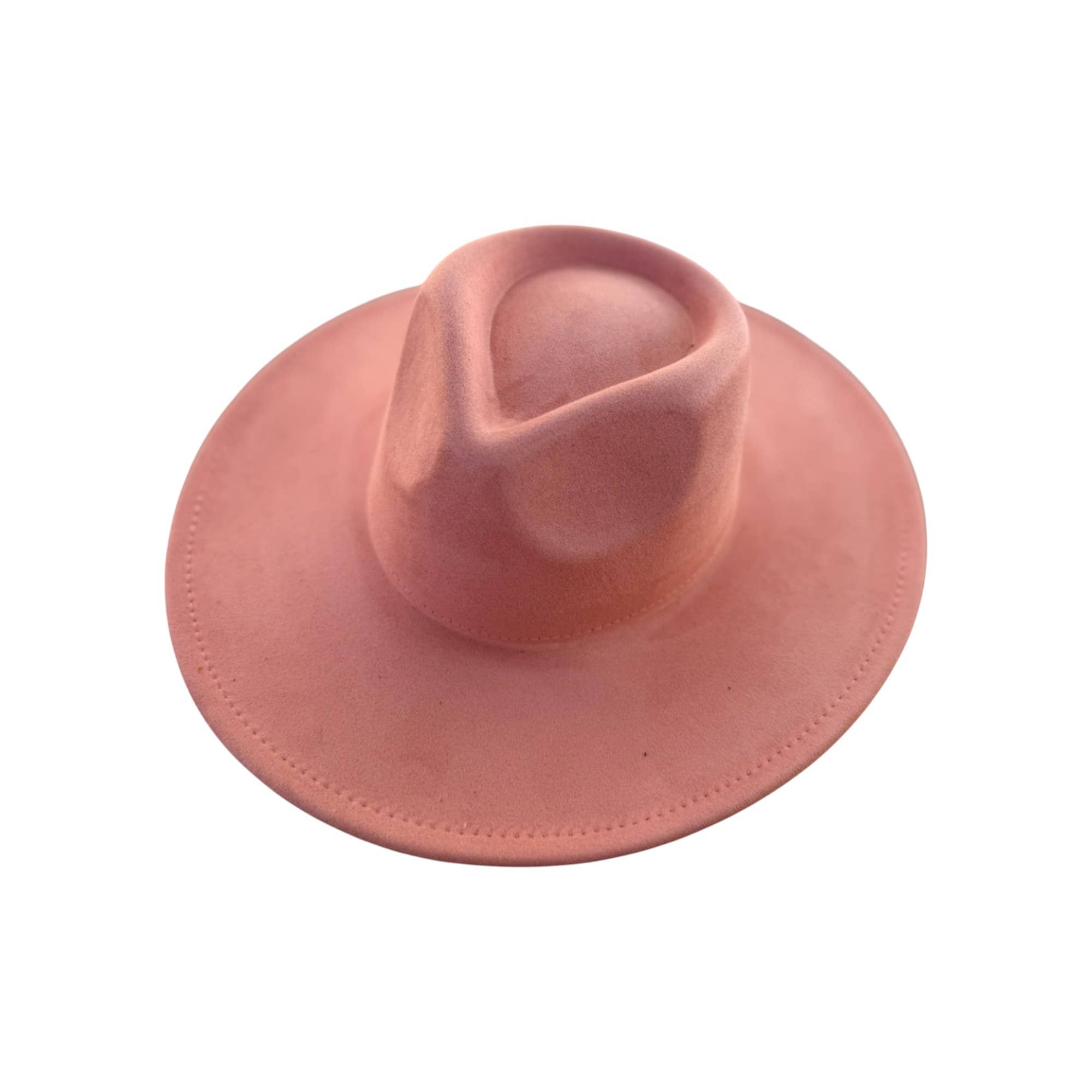 Portia Hat – Engroshandel Bucket hat - Dame – Vegansk Ruskind Bredskygget Rancher Hat4