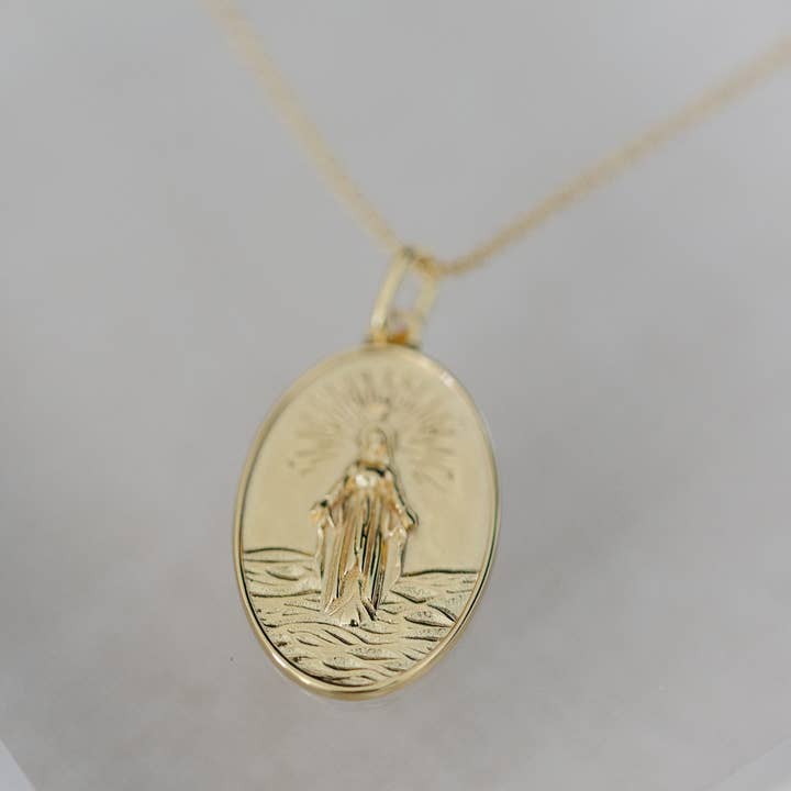 Coast and Cove - Wholesale Pendant/Charm Necklace - Gold Stella Maris Necklace5