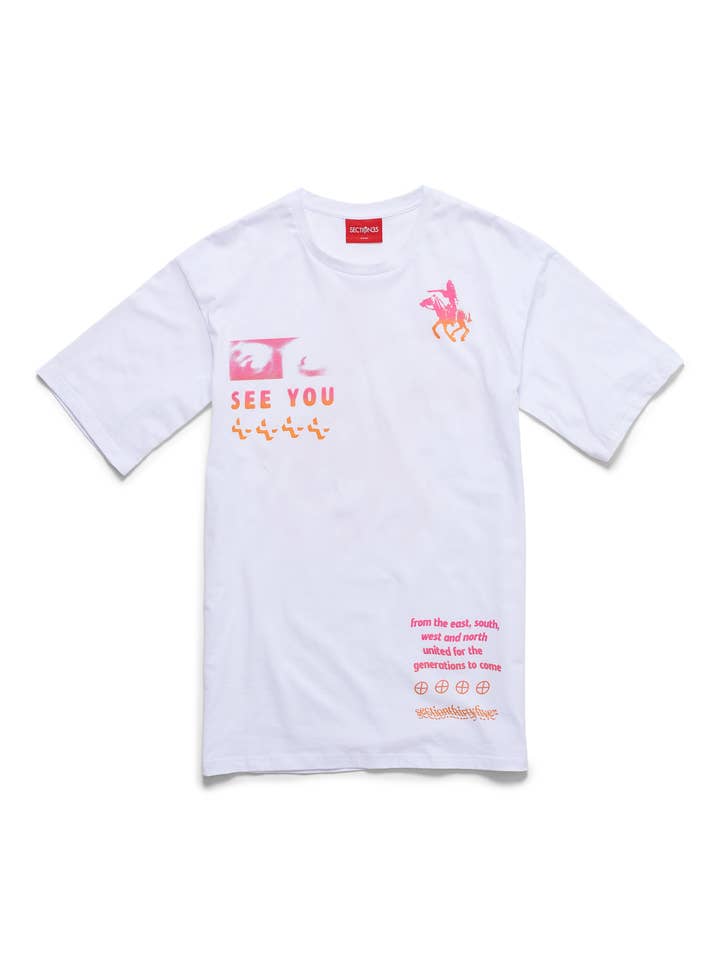 Eye See You Tee - White for wholesale by SECTION 35