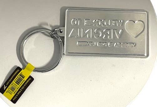 7 Star – Großhandel Schlüsselanhänger – Unisex – Willkommen in Virginia - VA Aluminium geprägte Schlüsselanhänger3