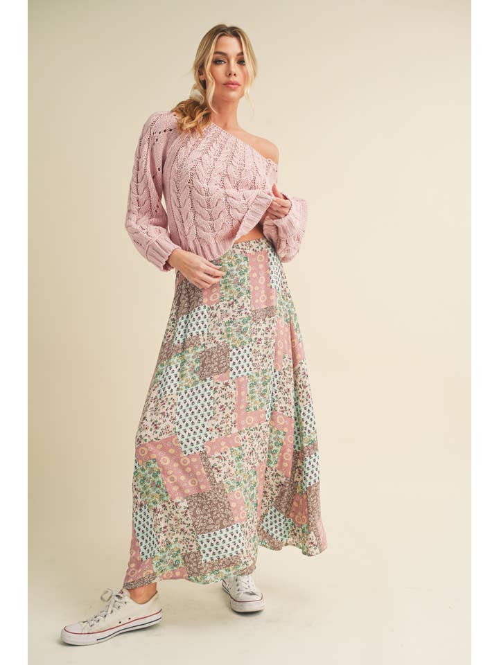 AEMI + CO - Wholesale Skirt - Women's - 773DN Bradyn Print Skirt