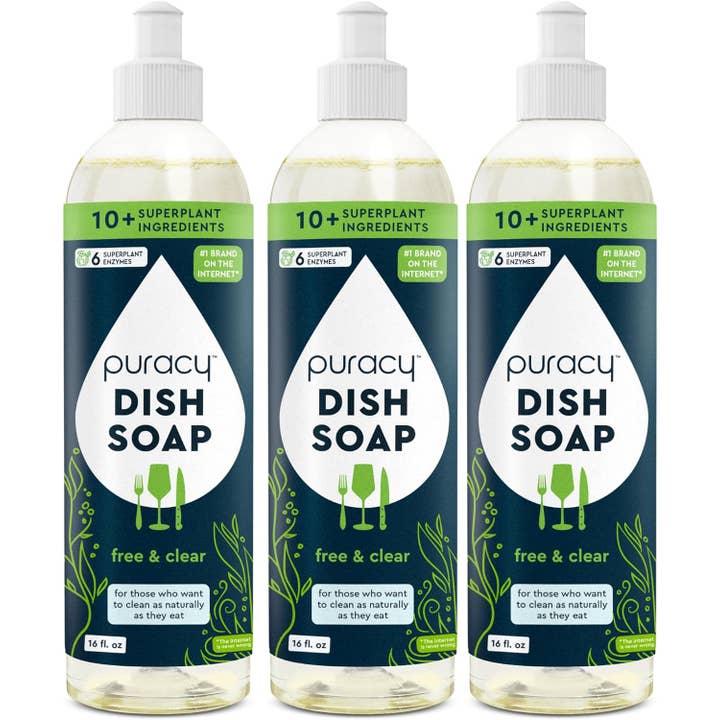 Puracy - Wholesale Dish Soap - Dish Soap 16oz (Pack of 3)2