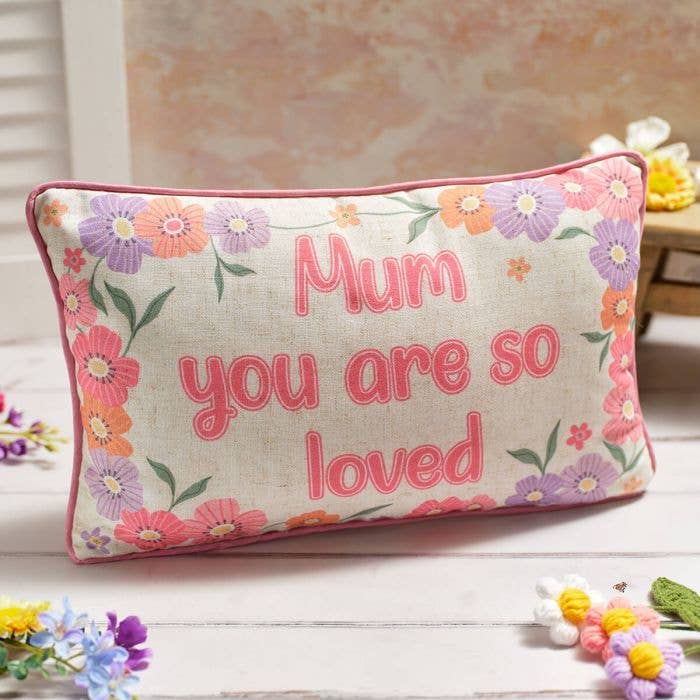 Ljusa och vackra mamma så älskade kudde rektangulär tryckt kudde polyester/linneblandning med dragkedja för wholesale av Langs