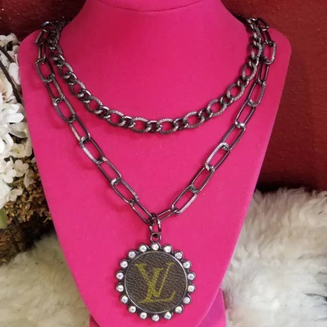 Upcycled authentic chunky Chain Necklace for wholesale by Upcycled Always & Forever accessories