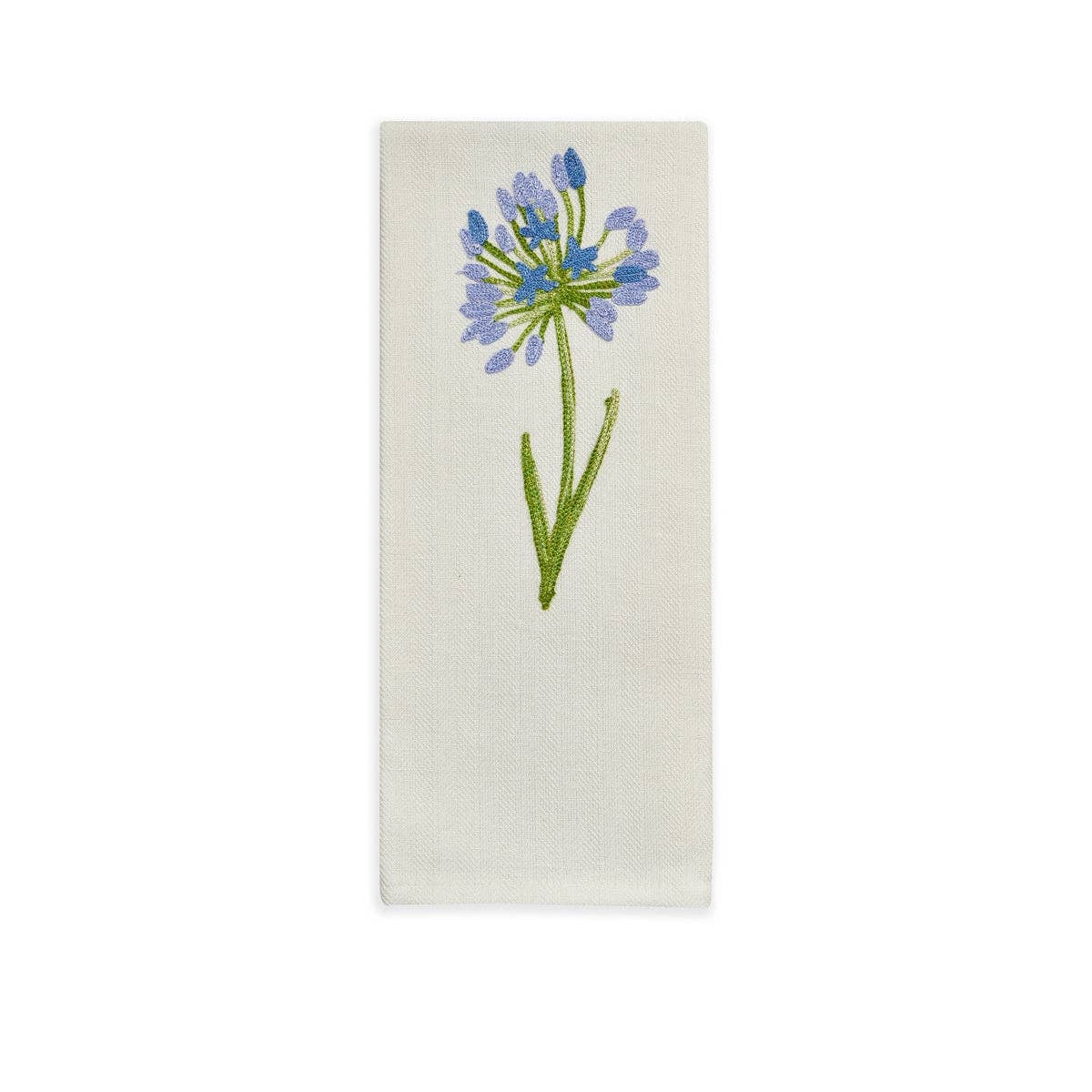 BUSATTI - Wholesale Dishcloth - BLUE FLOWER - TWO STRAWBERRIES EMBROIDERED KITCHEN TOWEL2