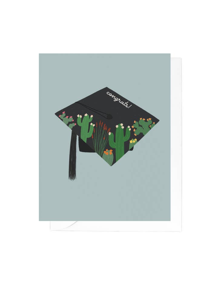 Biglietto di auguri Cactus Graduation Cap per la vendita all'ingrosso da parte di Creative Kind