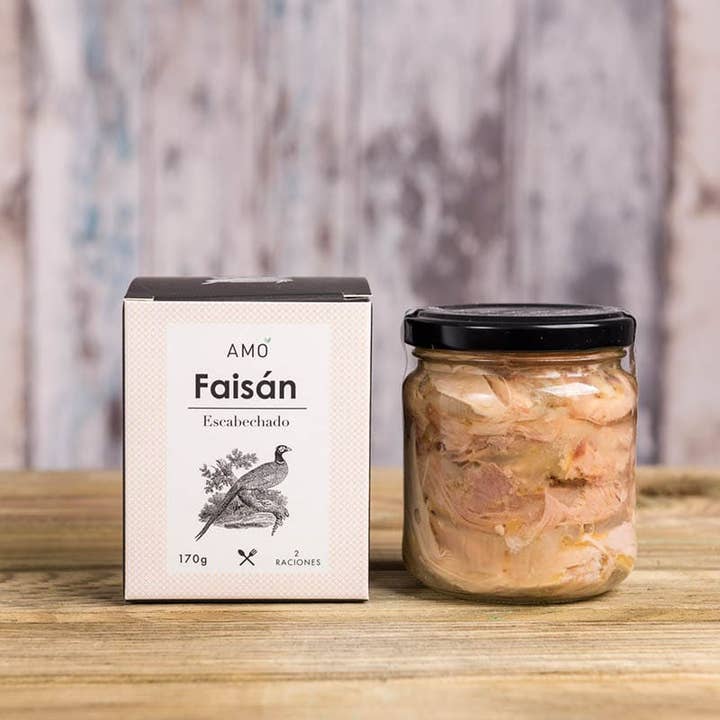 Faisan en escabèche, Amo Conservas pour la vente par Made in Spain Gourmet
