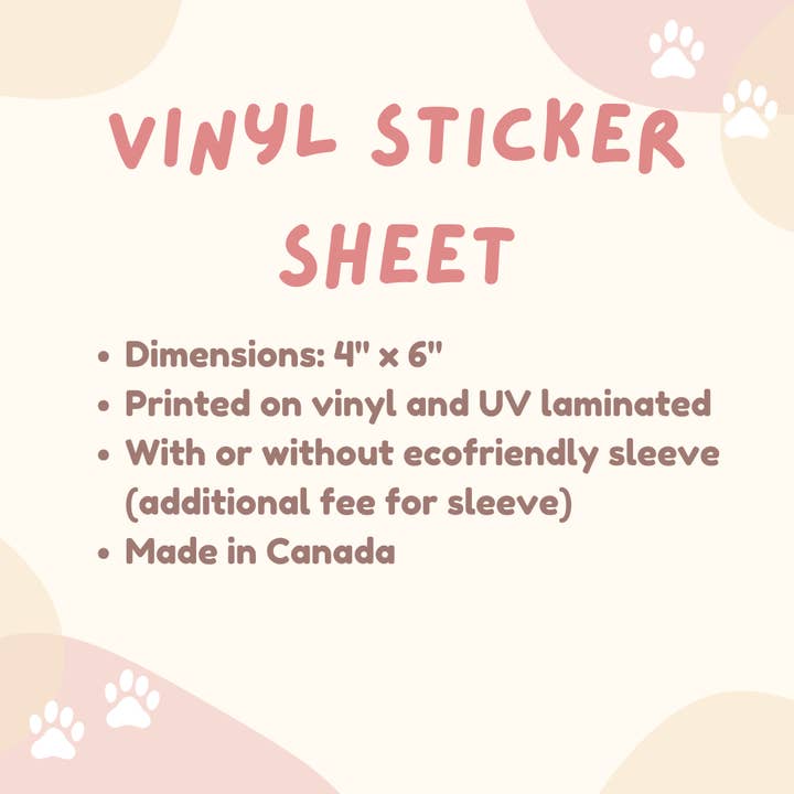 Sleepy House Lion - Wholesale Sticker - Cute Blooms and Blossom Flora Flowers Vinyl Sticker Sheet1
