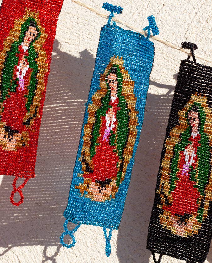 Tienda Esquipulas distribution – wholesale Beaded bracelet – Lupita Beaded Headband - Blue0