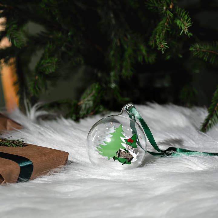 Treacle George (Muurla) – wholesale Ornament – MOOMIN | Christmas | Glass Bauble | Spruce | ⌀ 7 cm3
