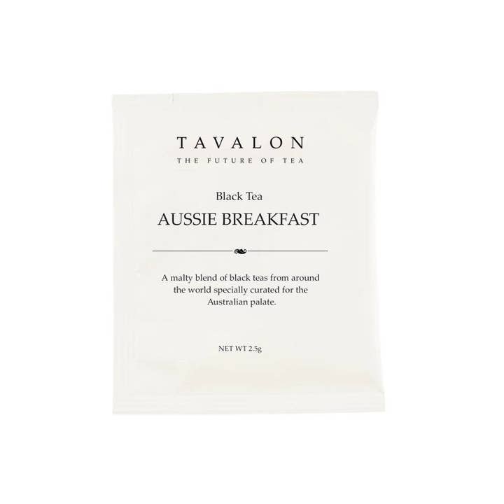 Aussie Breakfast NeoSoilon® Wrapped Teabags for wholesale by Tavalon Tea