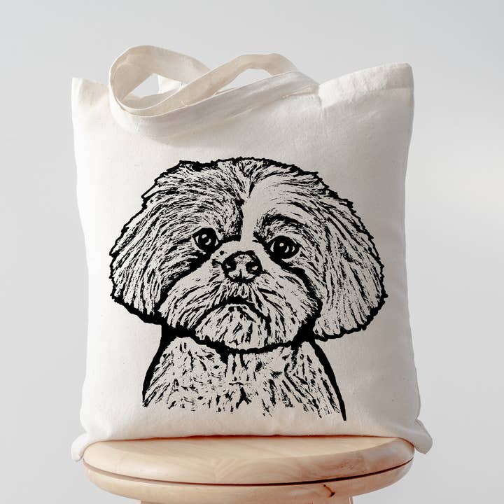 Shih Tzu- Dog Tote Bag for wholesale by Spicy Kitten Designs