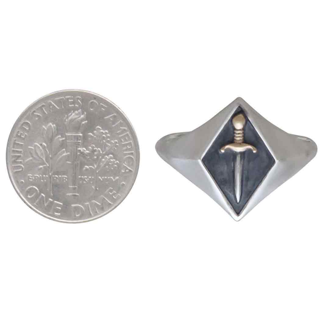 Nina Designs - Wholesale Signet Ring - Sterling Silver Sword Signet Ring3