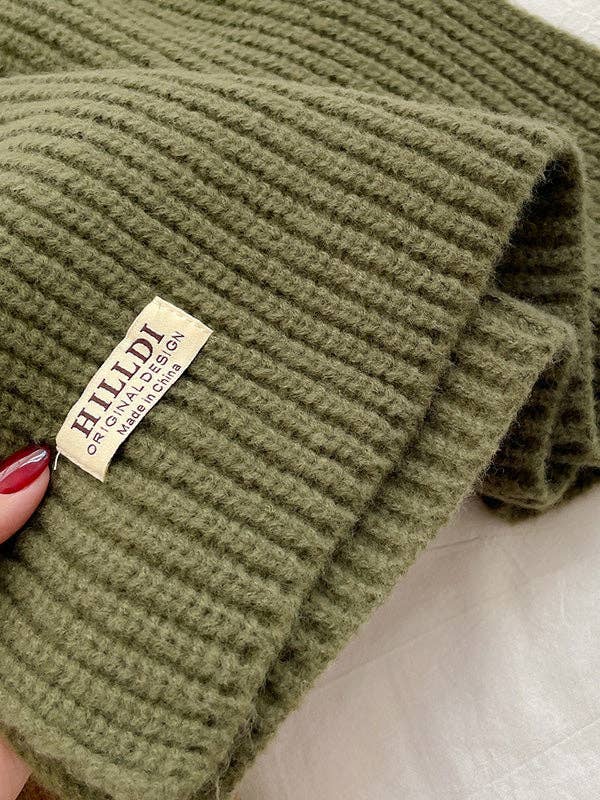 StyleGalX - Venta al por mayor Bufanda - Mujer - Chal y bufanda de punto con cuello alto en colores sólidos para invierno11