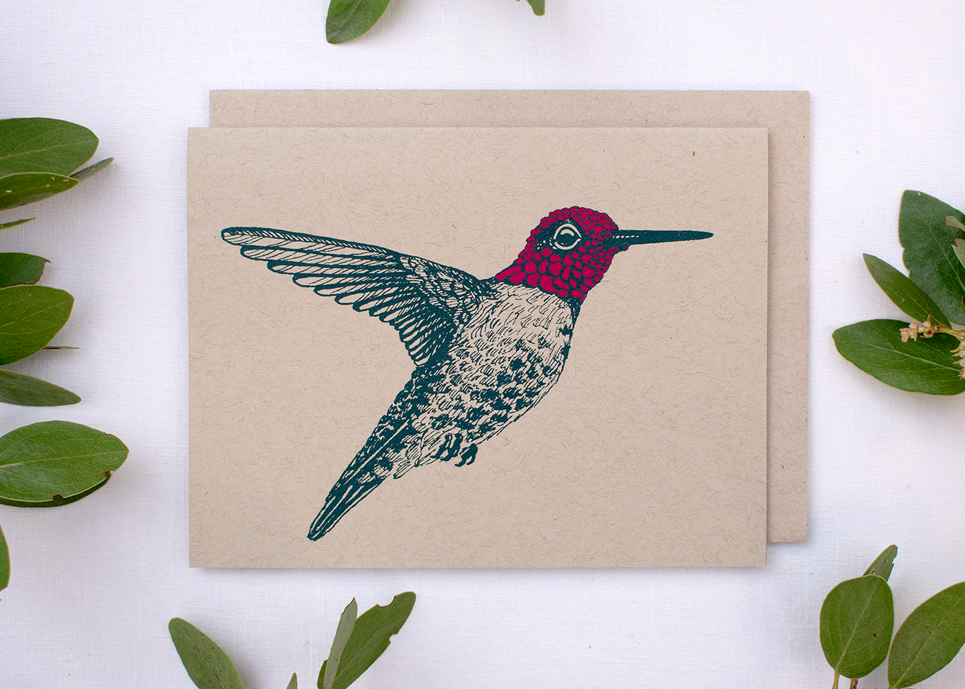 Farm and Finch Creative - Wholesale Everyday Greeting Card - Anna's Hummingbird Card1
