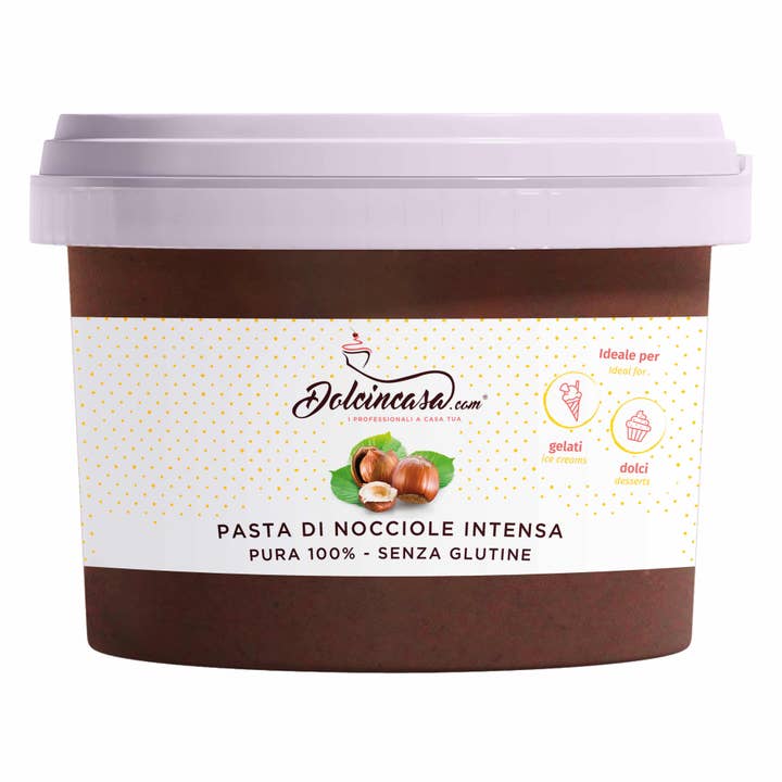 Dolcincasa.com – Großhandel Nussbutter – 100% intensive reine Haselnusspaste - 500 gr.