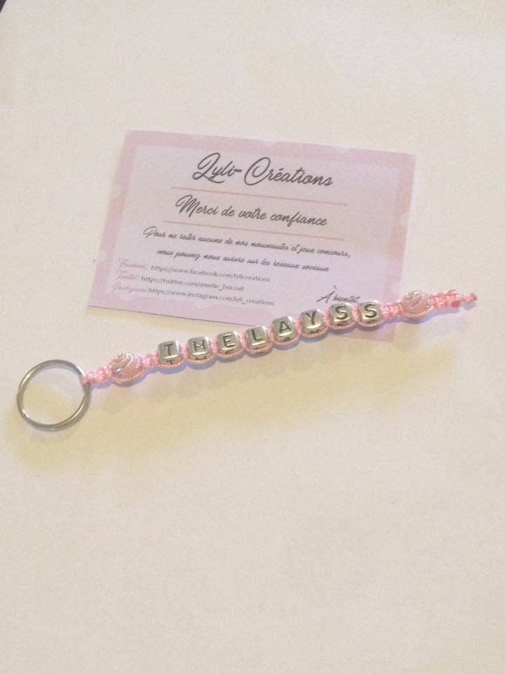 LyliCreations - Wholesale Keychain - Women's - Personalized name keychain - macramé name keychain0