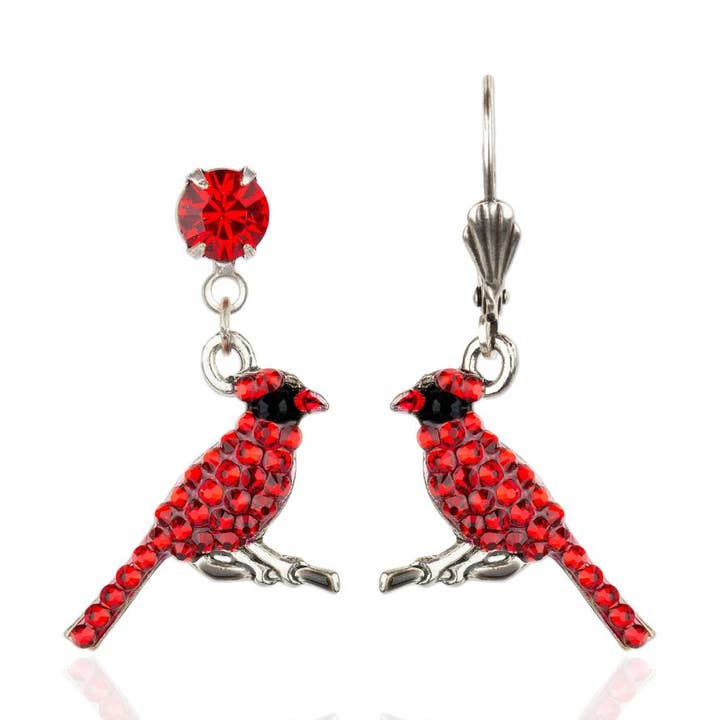 Boucles d'oreilles cardinales en cristal Anastasia pour la vente par Anne Koplik Designs, Inc.