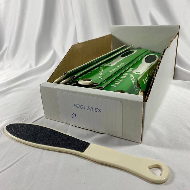 MAYA Cosmetics - Wholesale Foot Scrub/Polish - Foot Files (bin of 30)