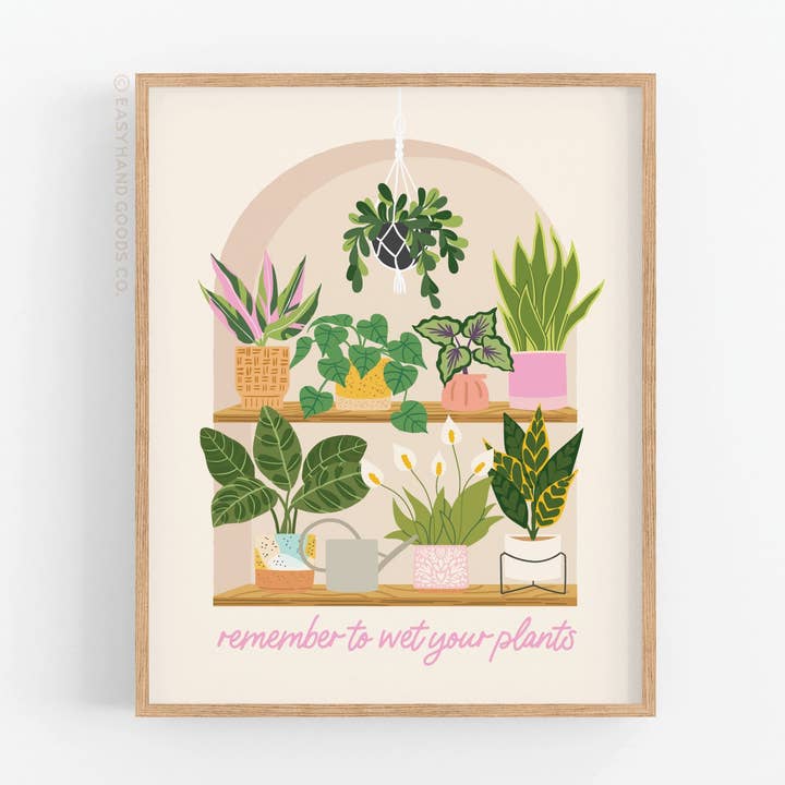 Wet Your Plants Art Print for wholesale by Easyhand Goods – formerly Onderkast