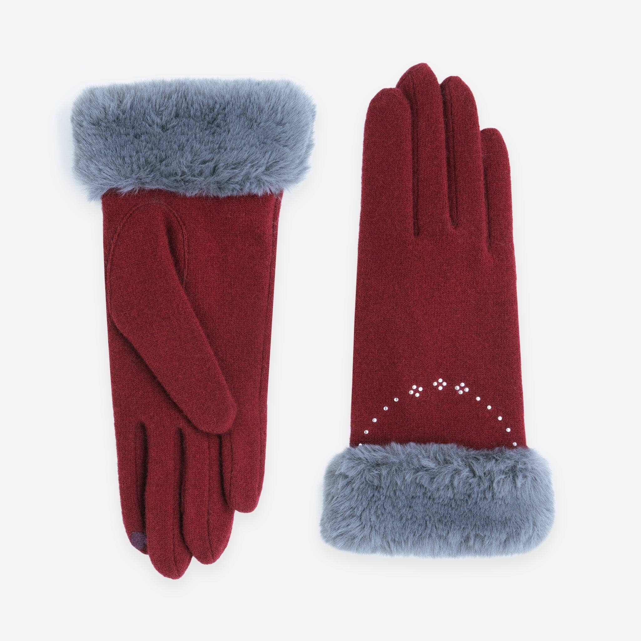 Glove Story - Wholesale Gloves - Women's - Gloves 80% Wool 20% Nylon – Touchscreen – 31182NF6