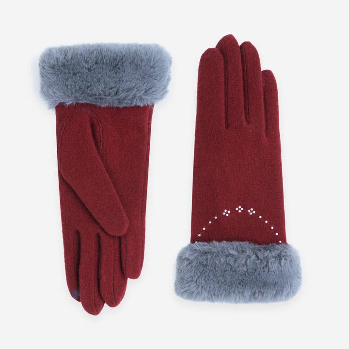 Glove Story - Wholesale Gloves - Women's - Gloves 80% Wool 20% Nylon – Touchscreen – 31182NF6