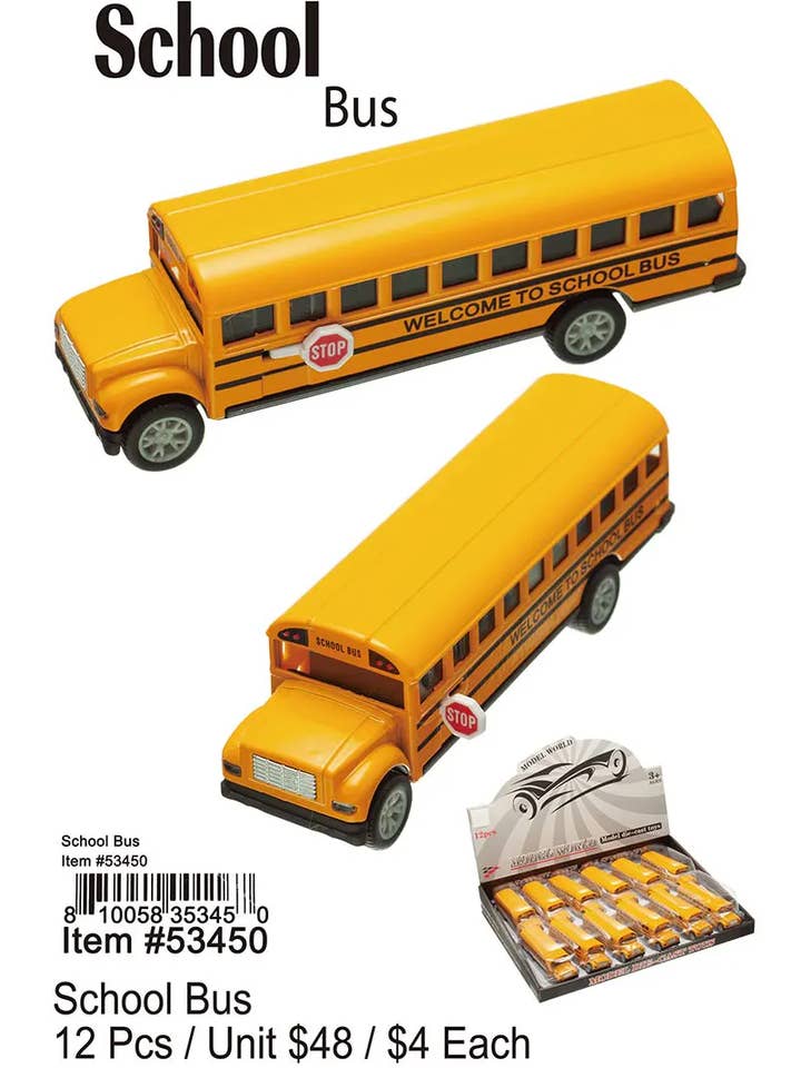 Giocattoli Scuolabus. per la vendita all'ingrosso da parte di Puka Creations