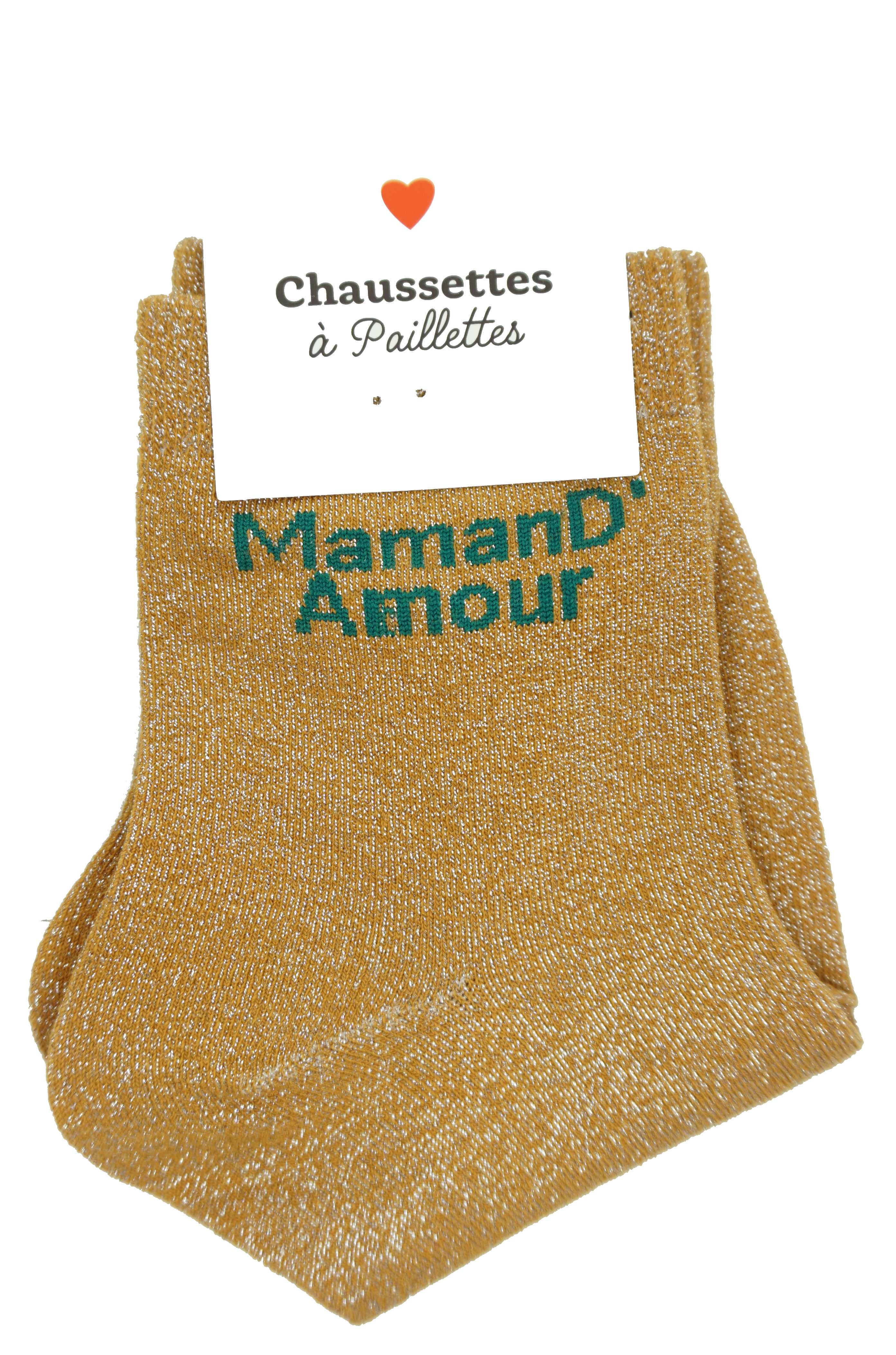 Anais - Vente Chaussettes – femme - Paire de chaussette à paillette message13