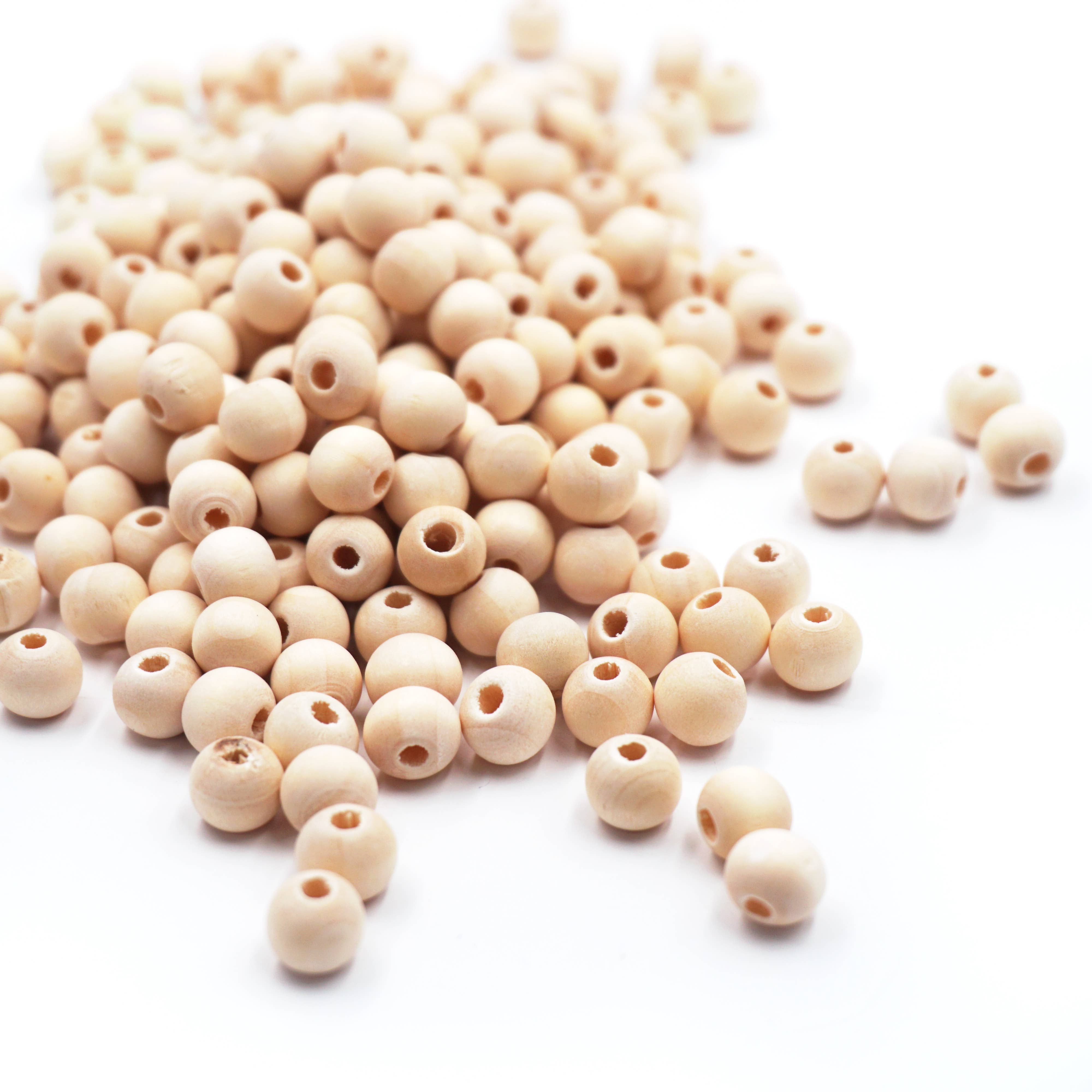 Angels Craft - Wholesale Beads - Approx. 50g Wooden Beads (2 sizes available)0