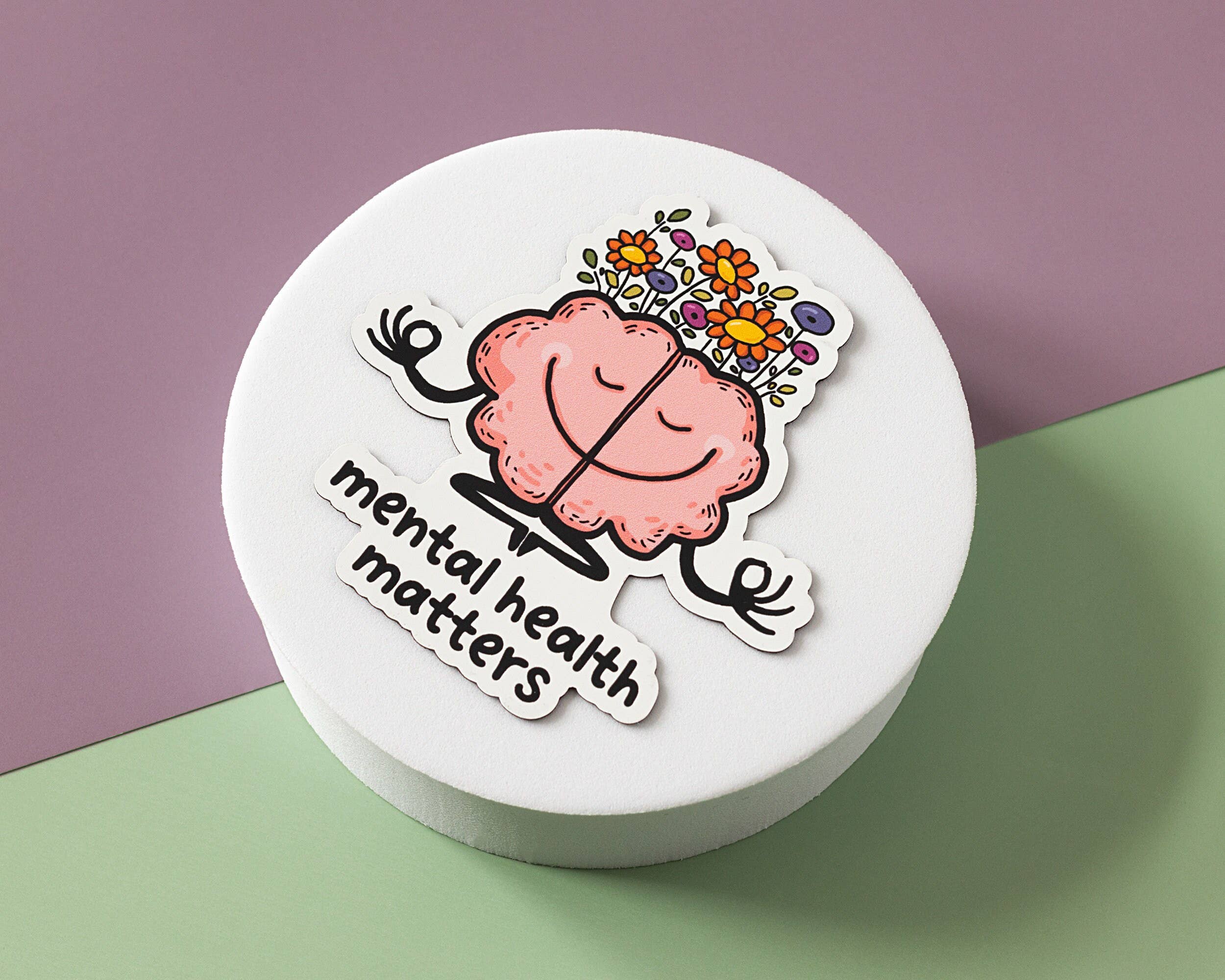 RippleSplash Studio - Wholesale Sticker - Mental Health Matters Vinyl Sticker3