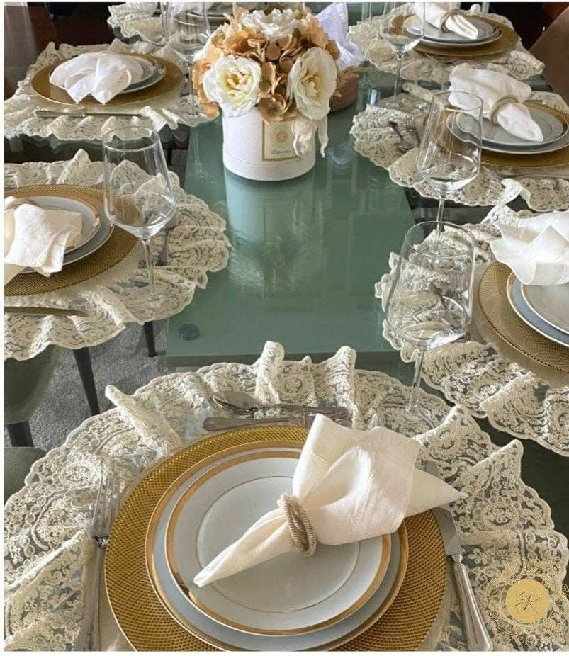 Chez Moi – wholesale Placemat – Set of 2 Corinthian Frame Placemats5