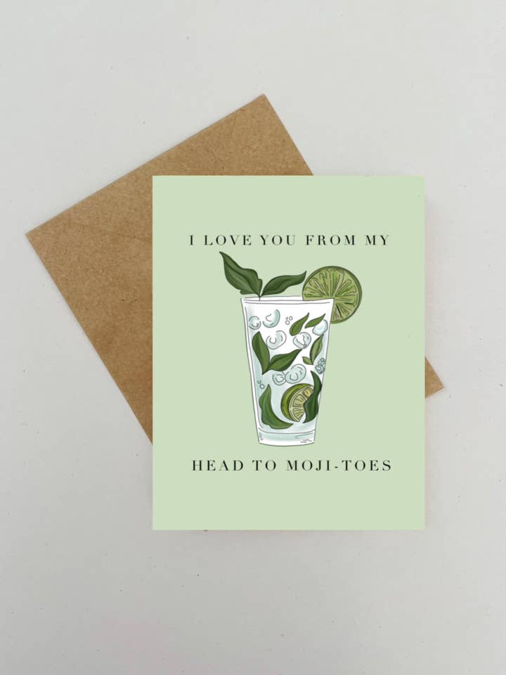 Mojitos Greeting Card for wholesale by Made by Allie Co.