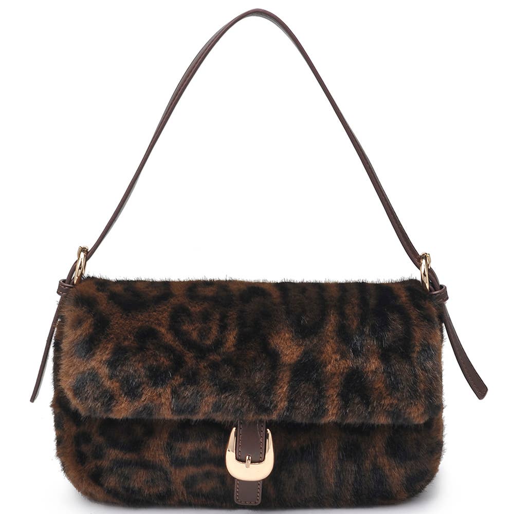 Oblige by G - Vente Sac porté épaule – femme - Sac à bandoulière en fausse fourrure 616477